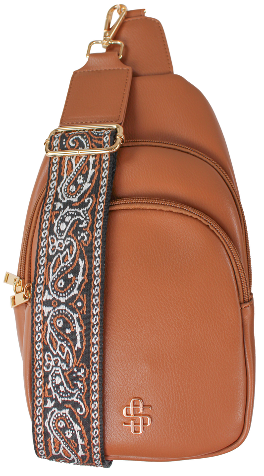 SIMPLY SOUTHERN LEATHER SLING COCOA