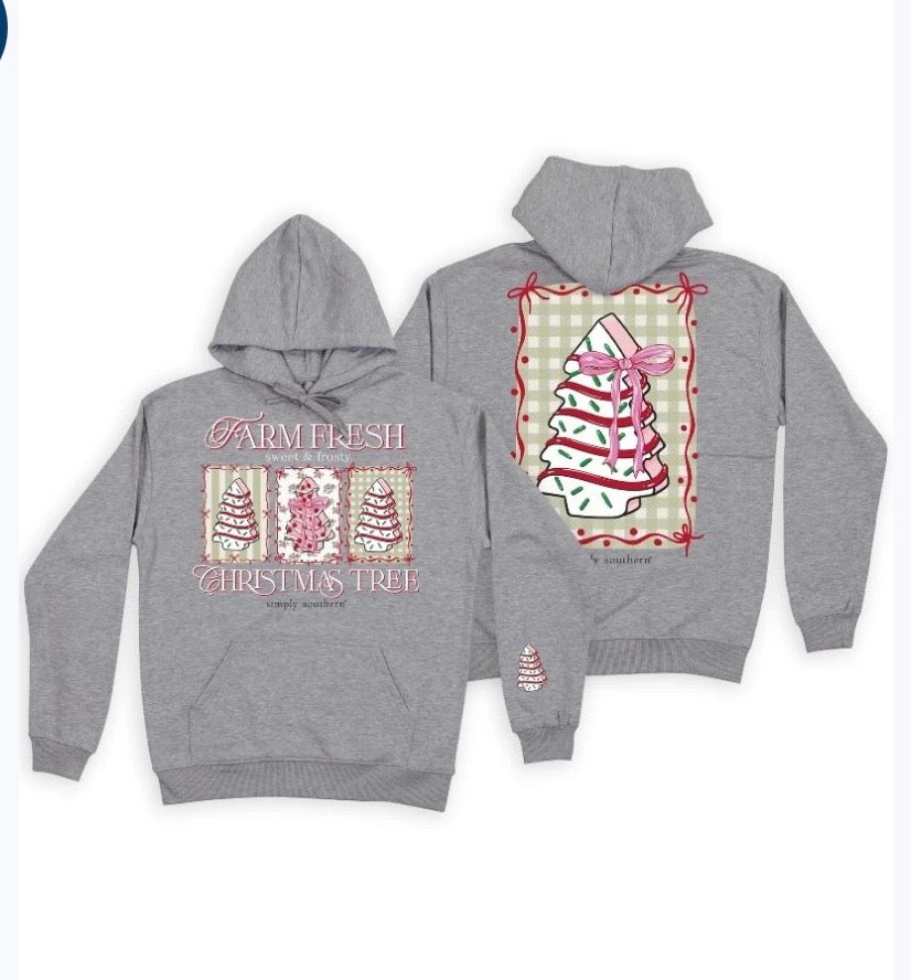 Simply Southern Christmas Hoodie Farm Fresh