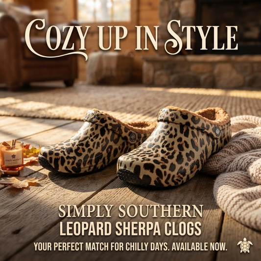 SIMPLY CLOG FLEECE LEOPARD