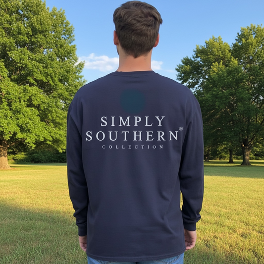 SIMPLY SOUTHERN MENS LOGO RAVEN