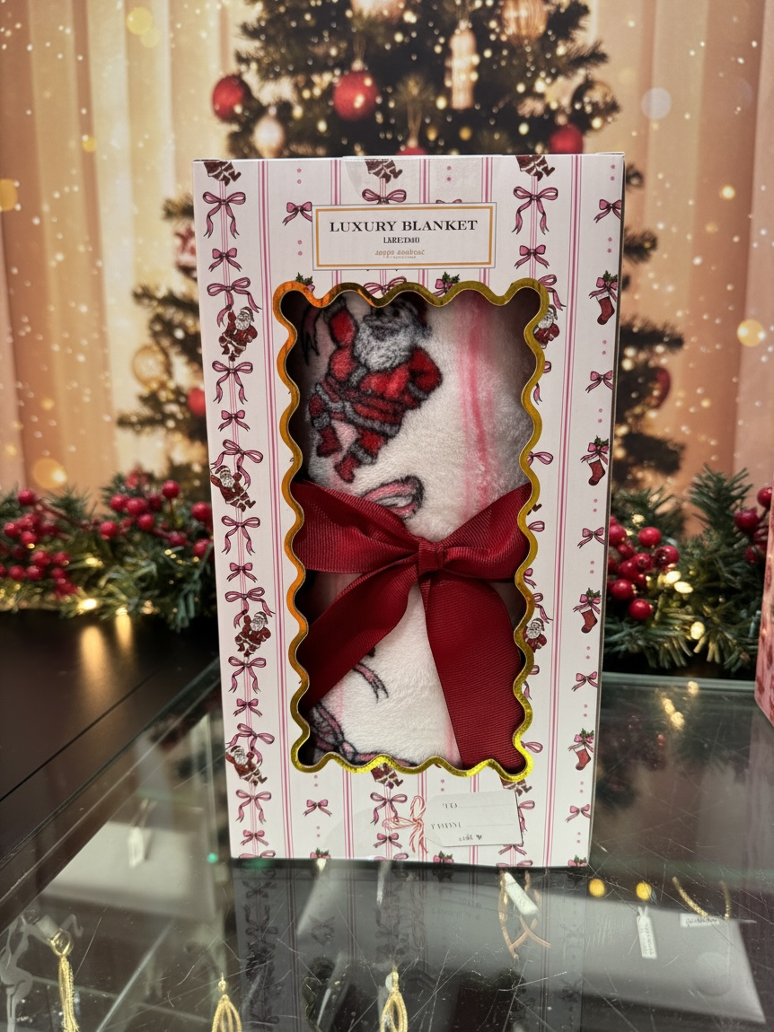 Simply Southern 50X60 Christmas Blanket Santa