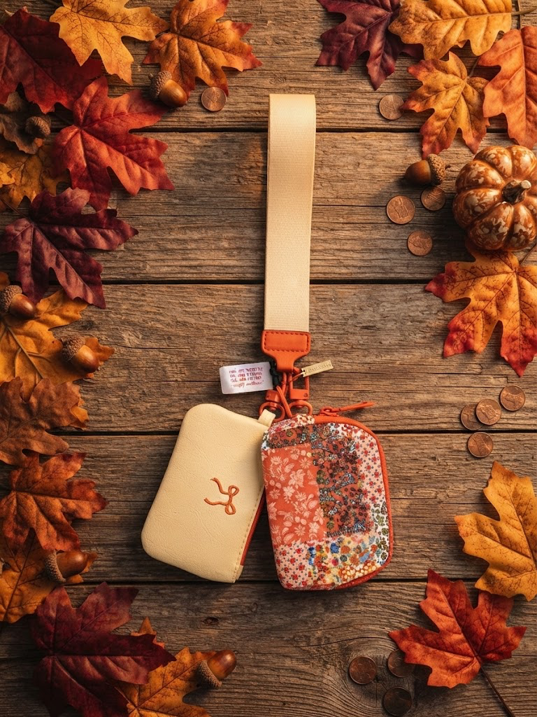 Simply Southern ID Coin Wristlet Quilted Flower