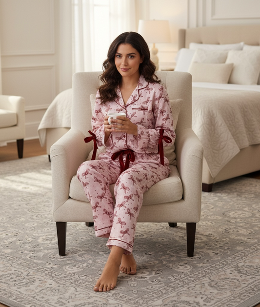 Simply Southern Long Sleeve PJ Set Bow