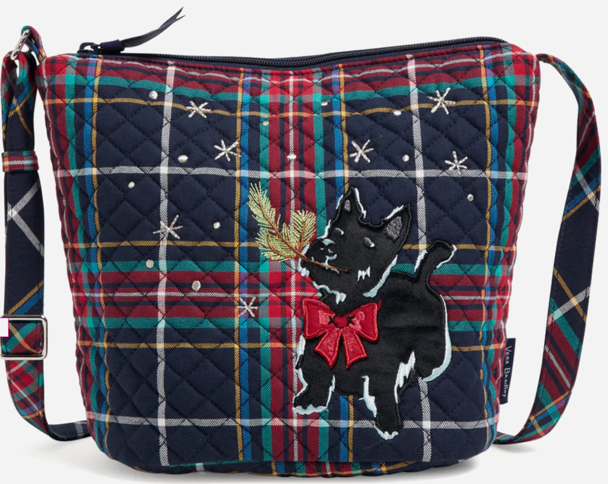 VERA BRADLEY BUCKET CROSSBODY SCOTTIE DOG