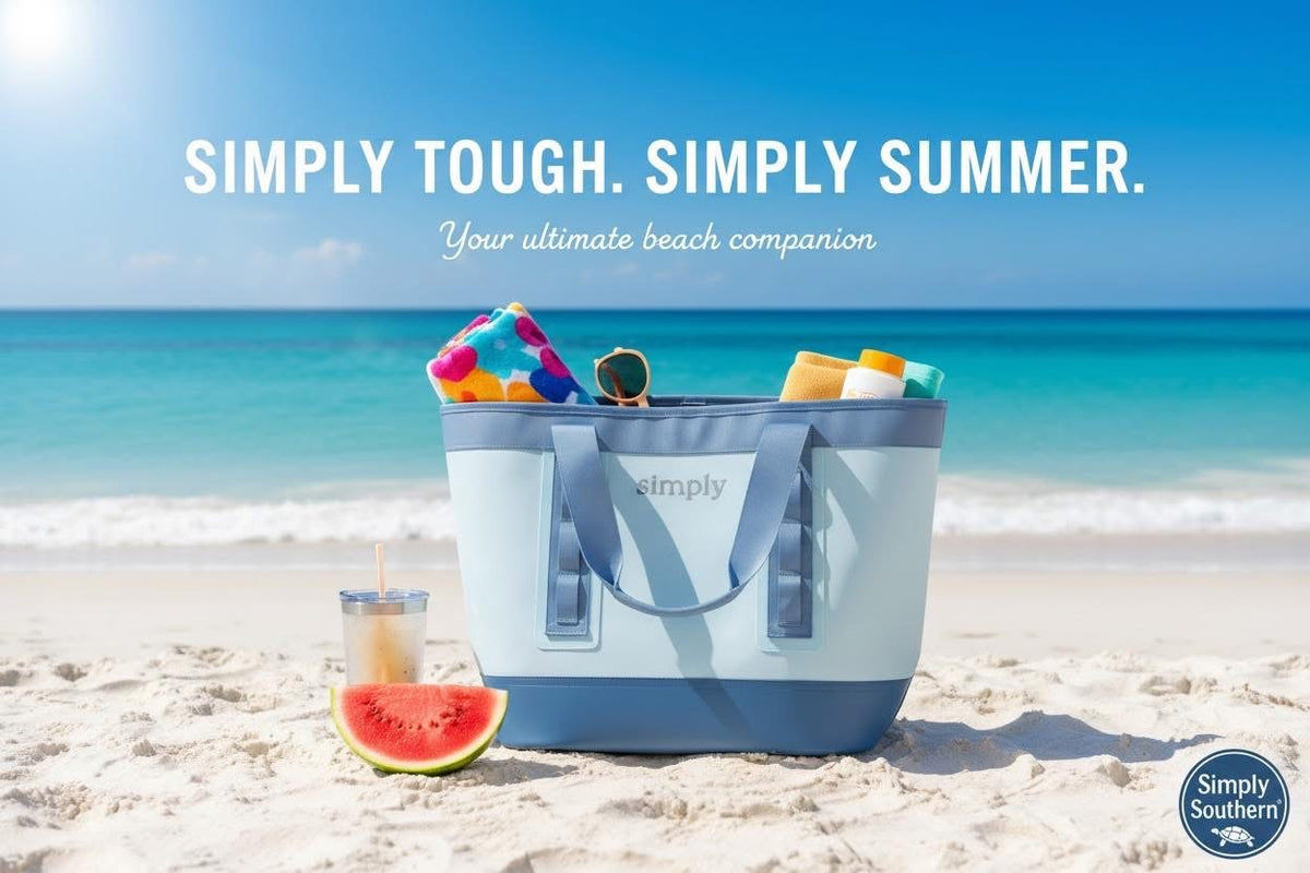 Simply Southern Tough Tote Blue