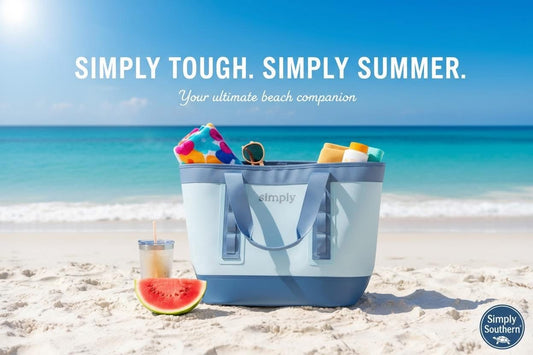Simply Southern Tough Tote Blue