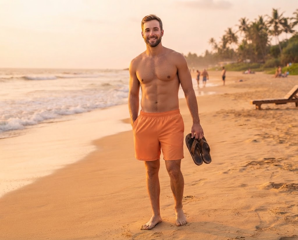SIMPLY SOUTHERN MENS LINED SHORTS-HIBI