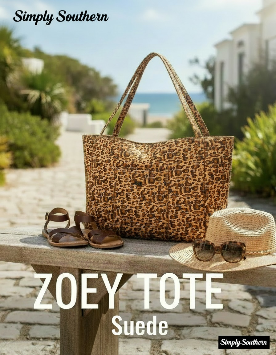 Simply Southern Zoey Suede Leopard