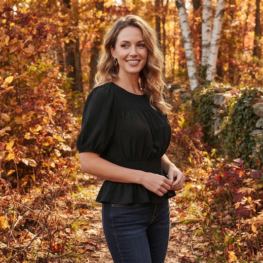 BLACK GLAM BLOUSE