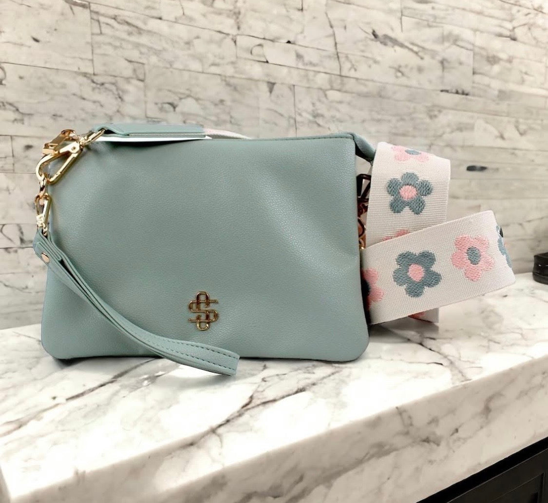 Simply Southern Crossbody Wallet Sage