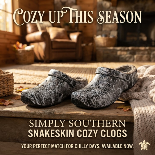 SIMPLY CLOGS FLEECE SNAKE