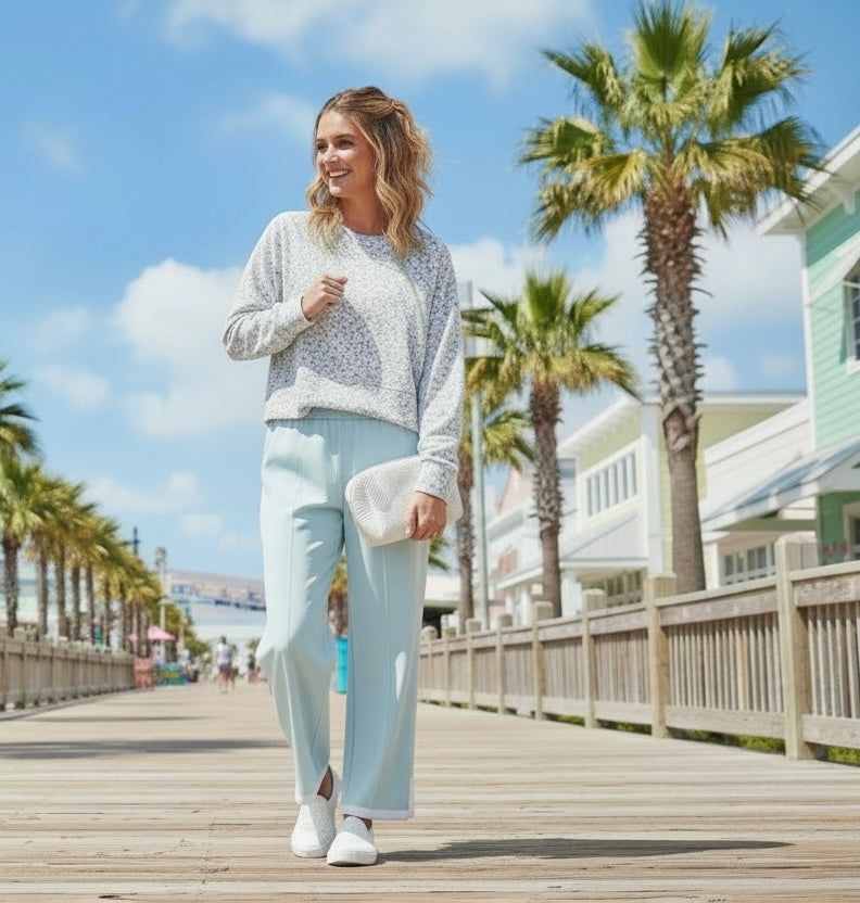Simply Southern Pintuck Pants Blue