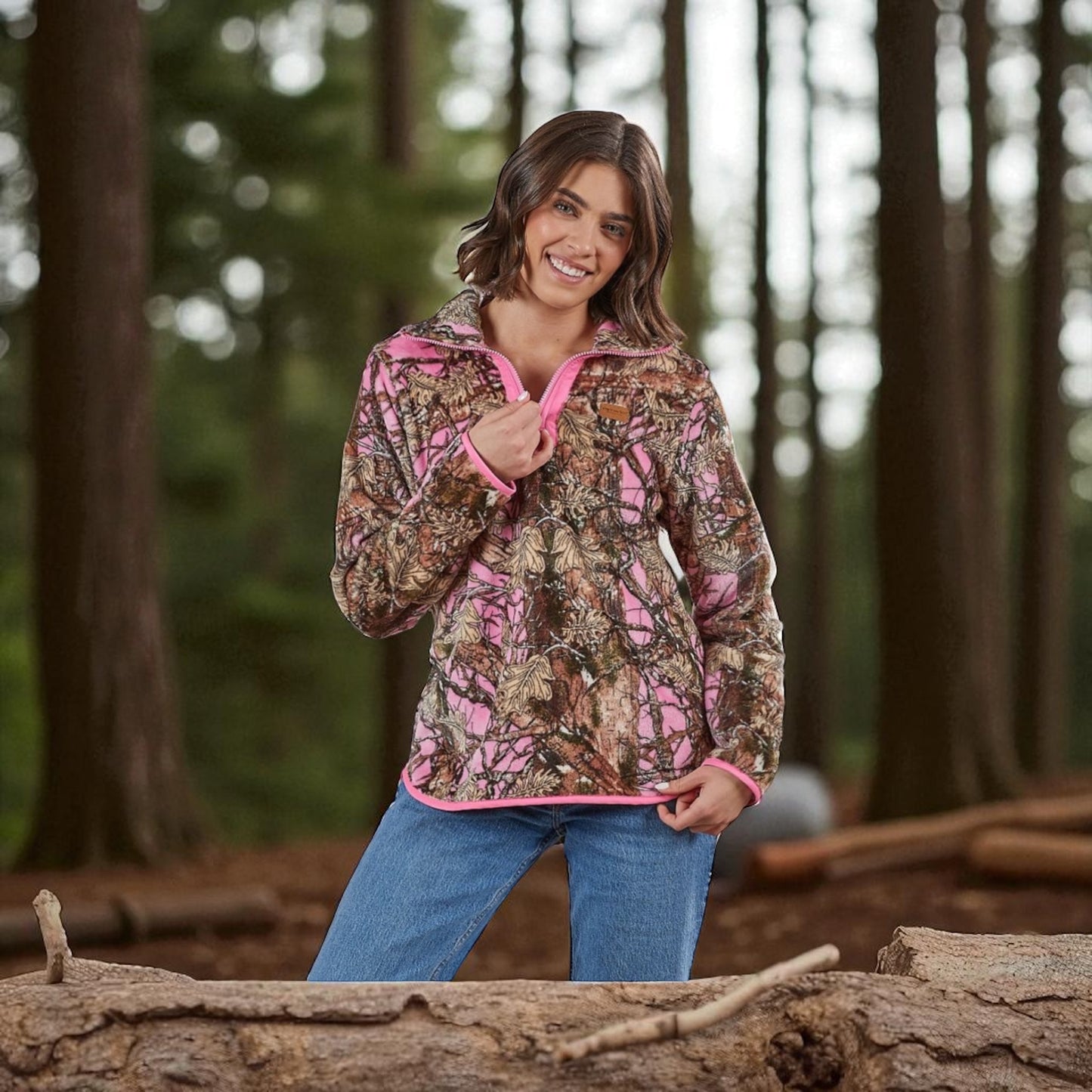 Simply Southern Alara Hoodie Pink Camo