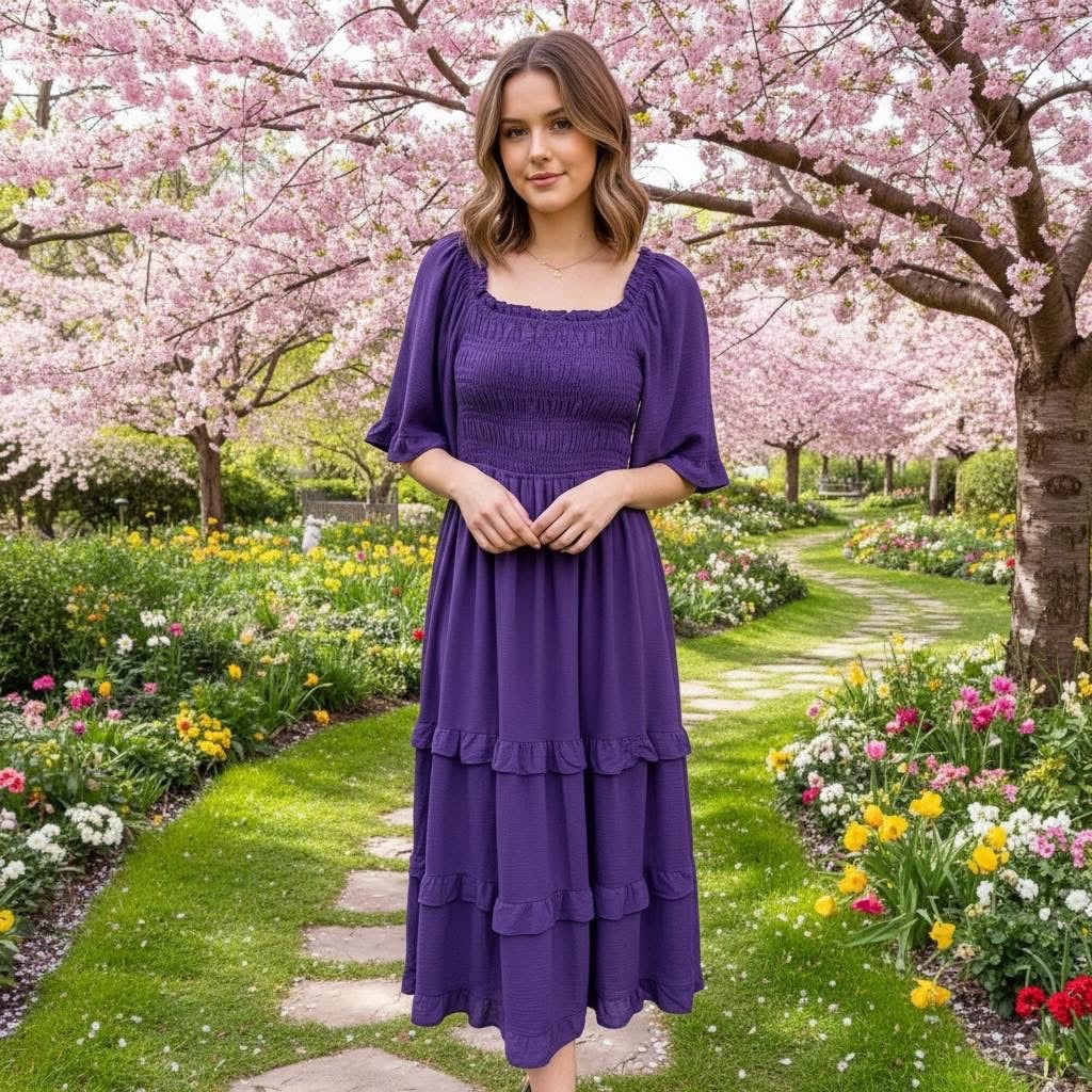 She+Sky Purple Dress