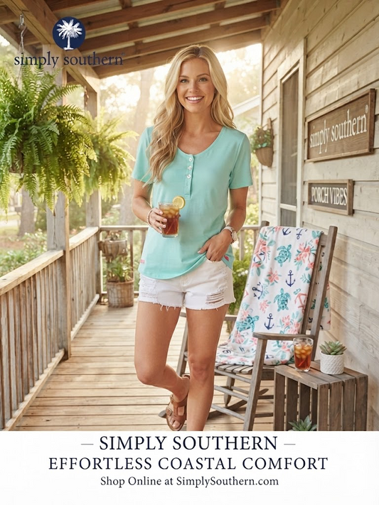 SIMPLY SOUTHERN BUTTON TOP GREEN