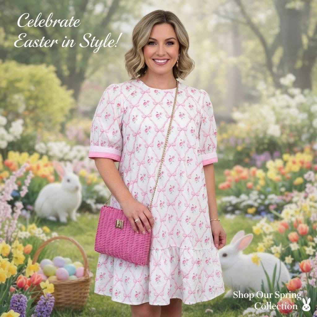 She+Sky Pink Bow Dress