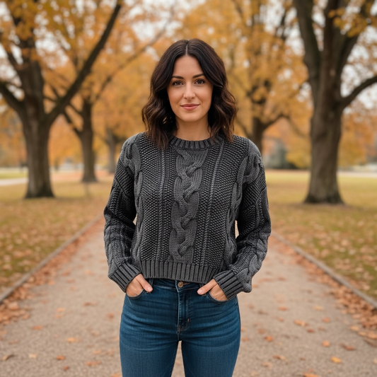 Black and Gray Sweater
