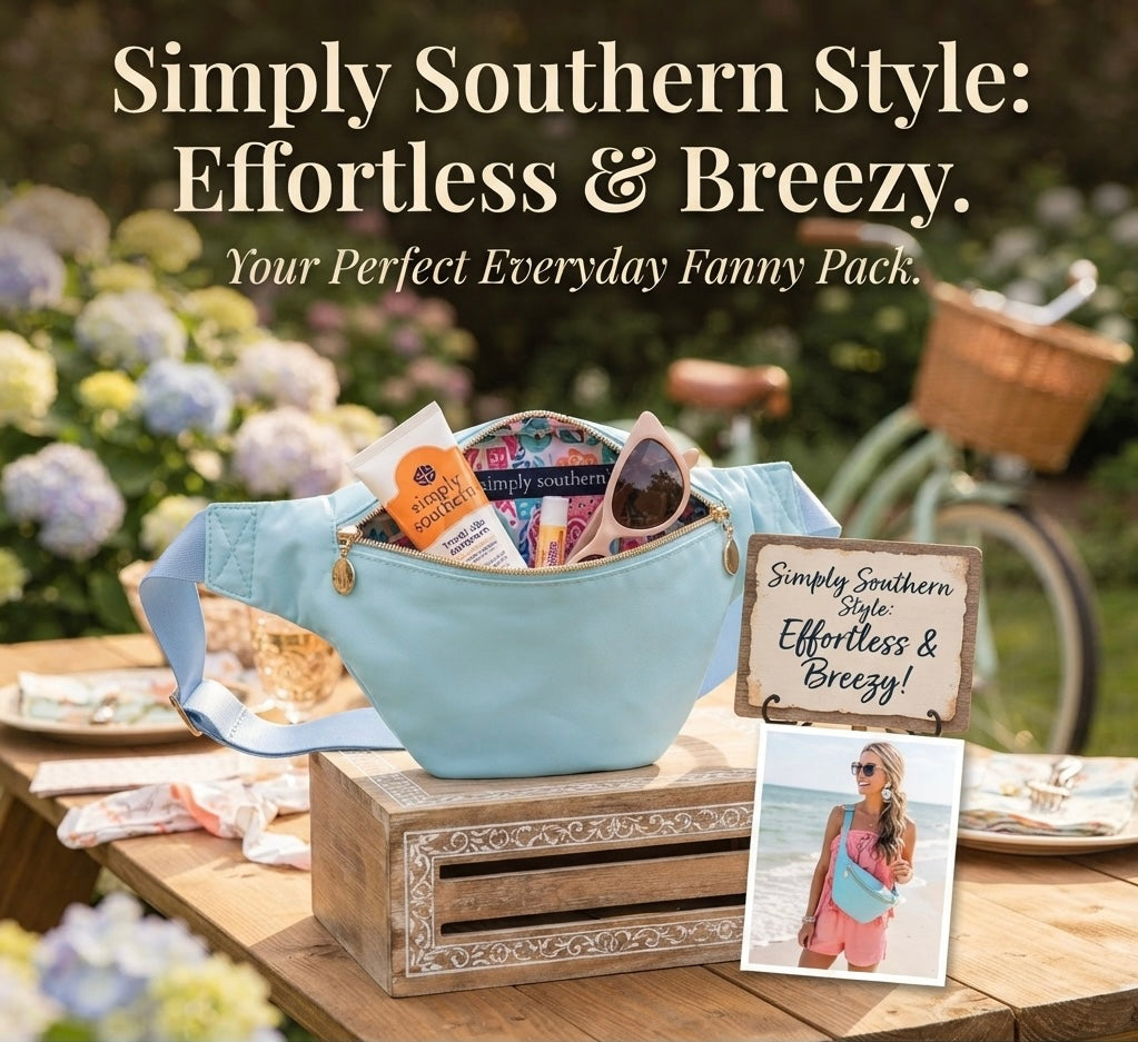 SIMPLY SOUTHERN FANNY PACK ARCTIC