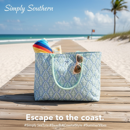 Simply Southern Sea Tote Flower