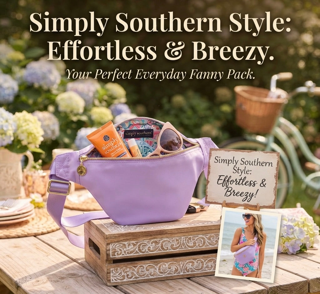 SIMPLY SOUTHERN FANNY PACK LILAC