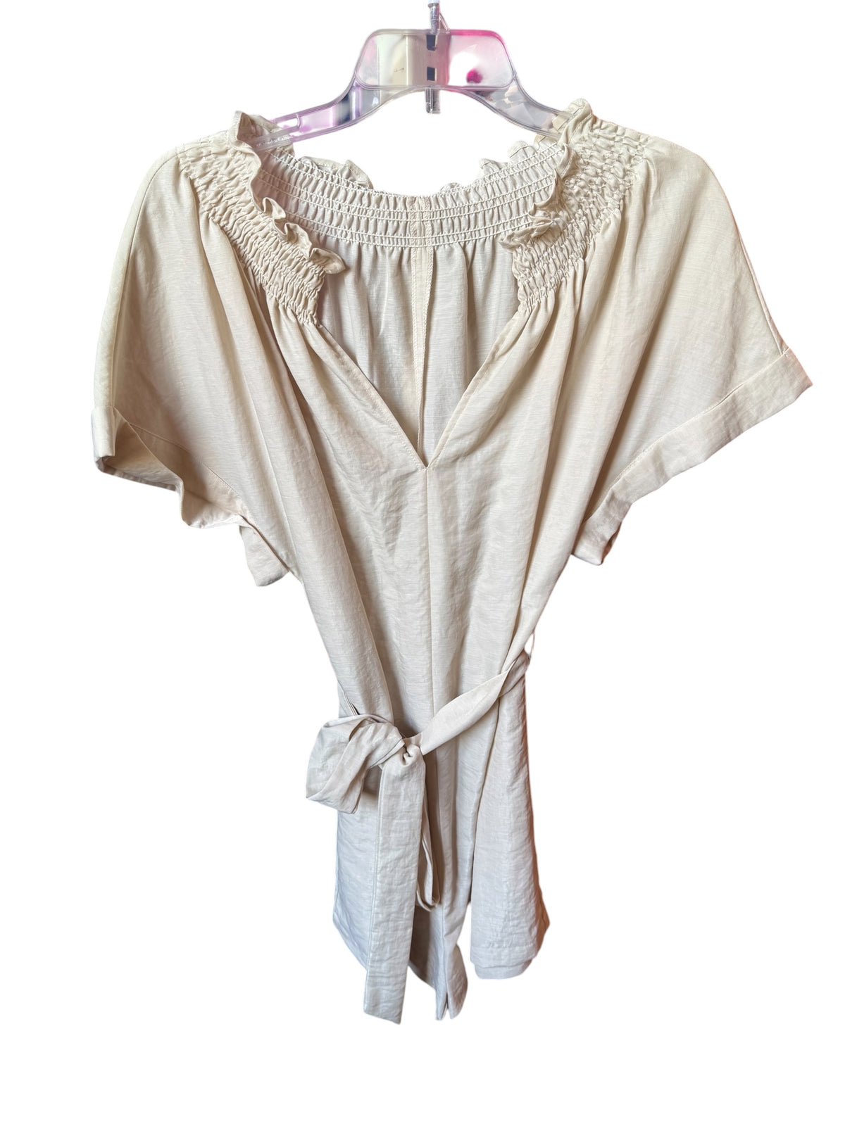 Glam Romper Tan