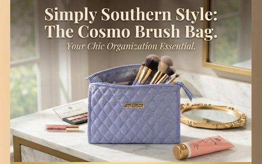 SIMPLY SOUTHERN BRUSH BAG-IRIS