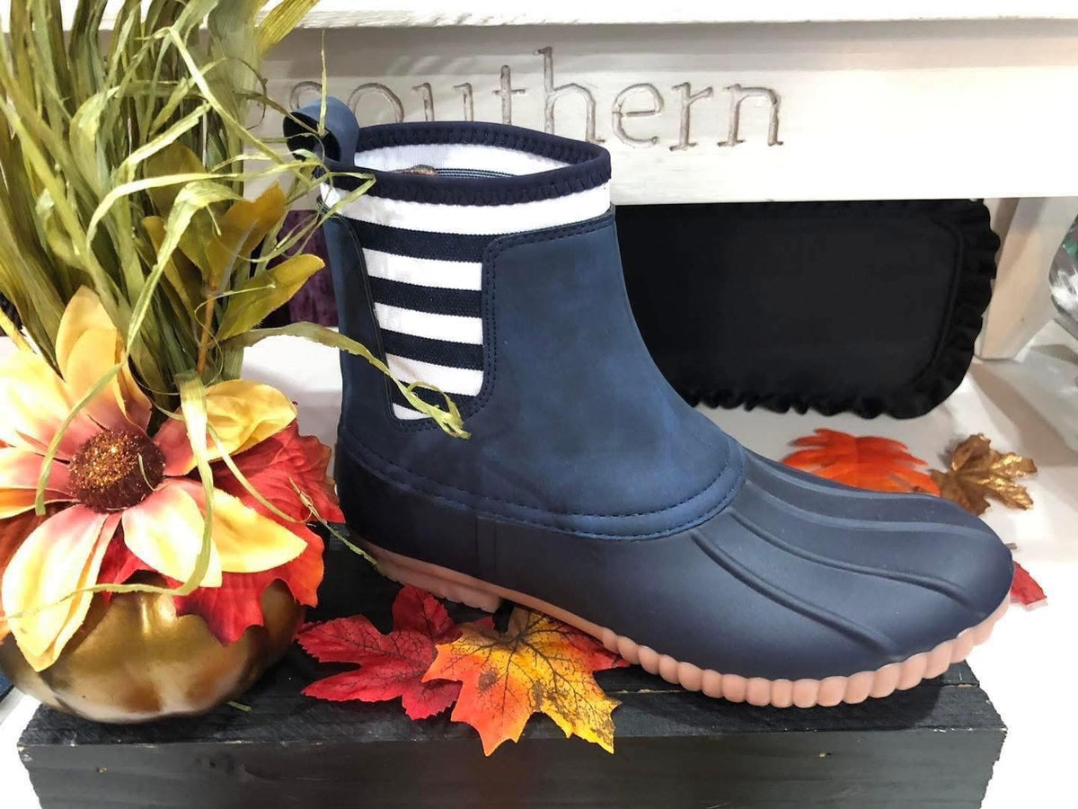 STRIPE DUCK BOOTS BY SIMPLY SOUTHERN
