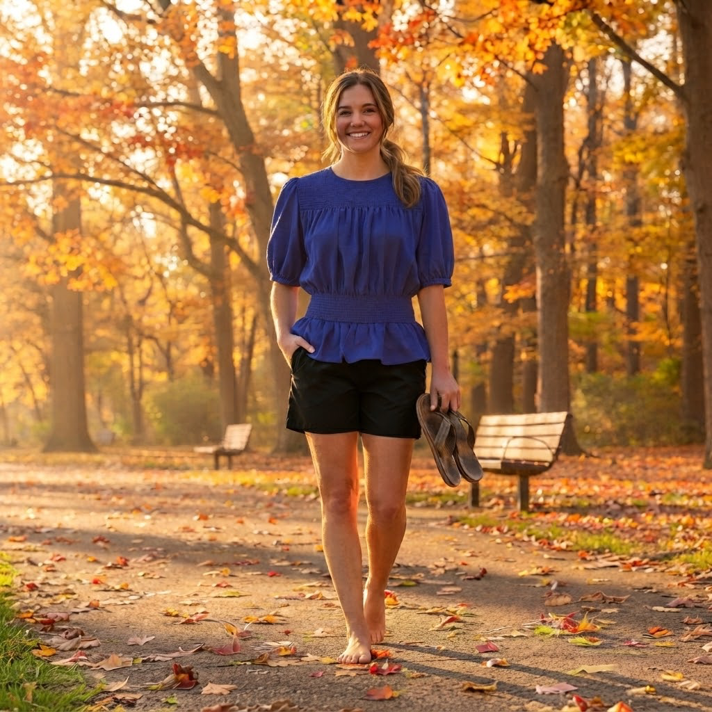 BLUE GLAM BLOUSE