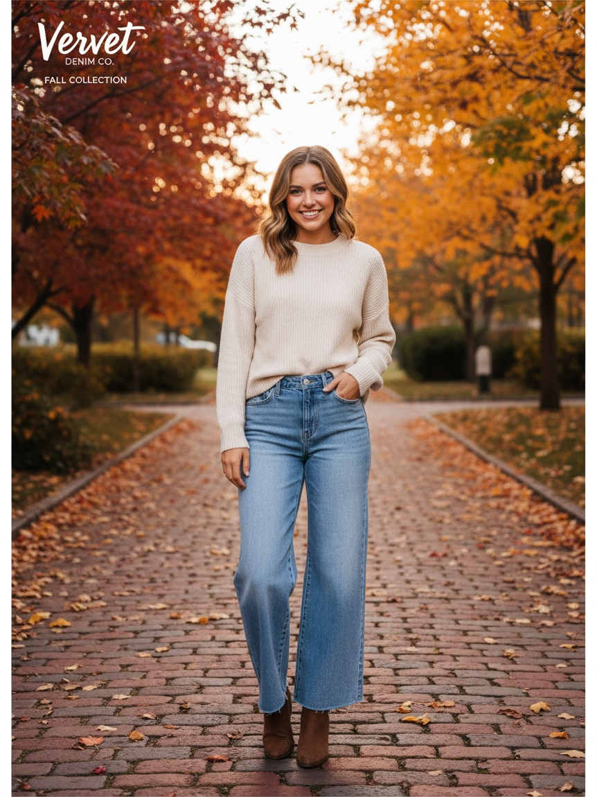 Vervet Olivia Wide Leg Jeans