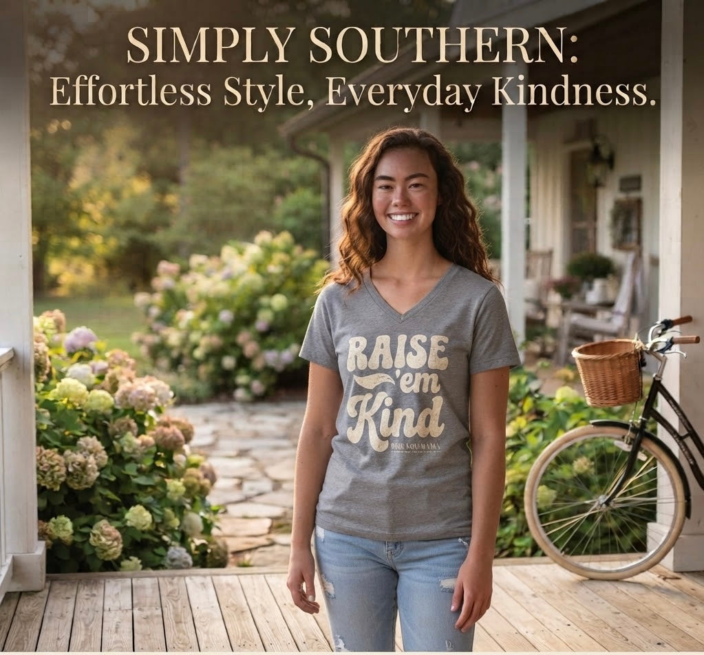 SIMPLY SOUTHERN VNECK-RAISE