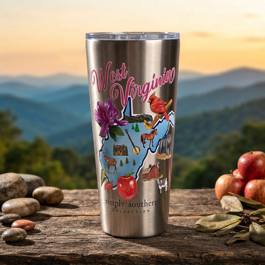 Simply Southern West Virginia Tumbler