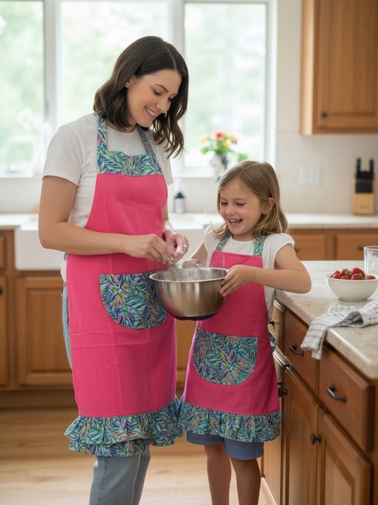 Simply Southern Abstract Print Apron – Adult & Youth