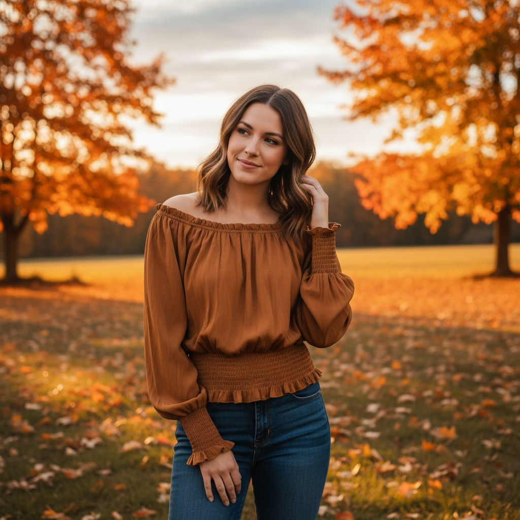 SHE+SKY COPPER BLOUSE