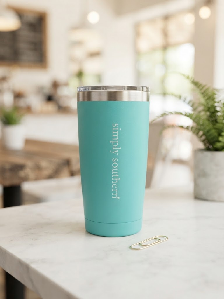 Simply Southern Tumbler 20oz Aqua