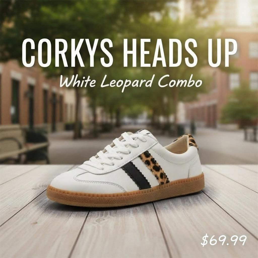 Corkys Heads Up White Leopard Combo