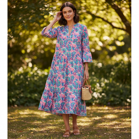 SIMPLY SOUTHERN MIDI DRESS TROP