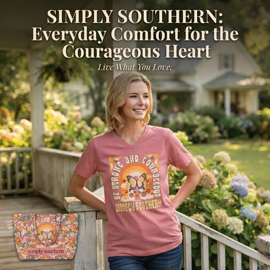 SIMPLY SOUTHERN VNECK-STRONG
