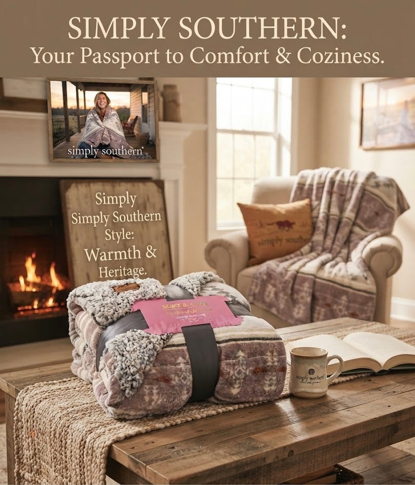 SIMPLY SOFT 50X60 BLANKET AZTEC