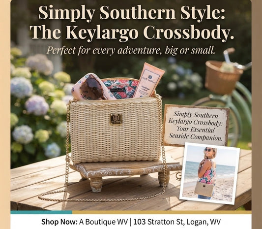 SIMPLY SOUTHERN KEY LARGO CROSSBODY CREAM
