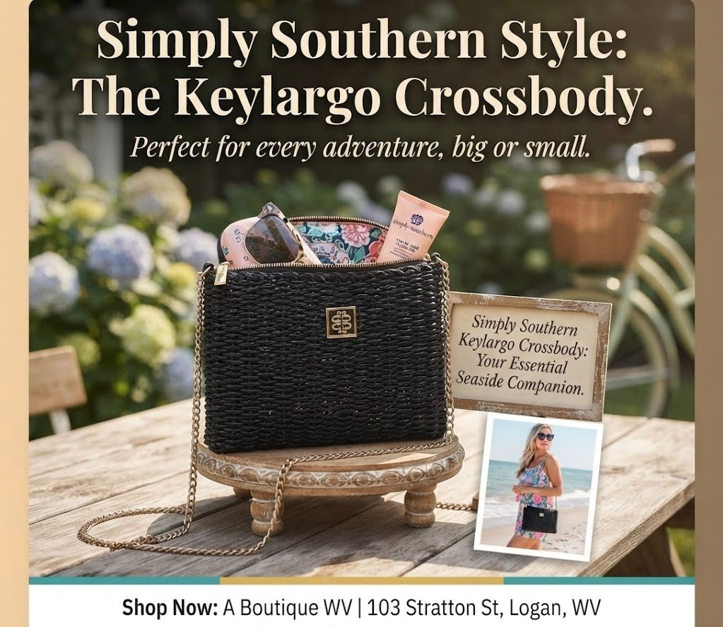 SIMPLY SOUTHERN KEY LARGO CROSSBODY BLACK