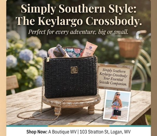 SIMPLY SOUTHERN KEY LARGO CROSSBODY BLACK