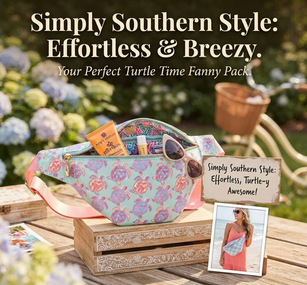 SIMPLY SOUTHERN FANNY PACK TURTLES
