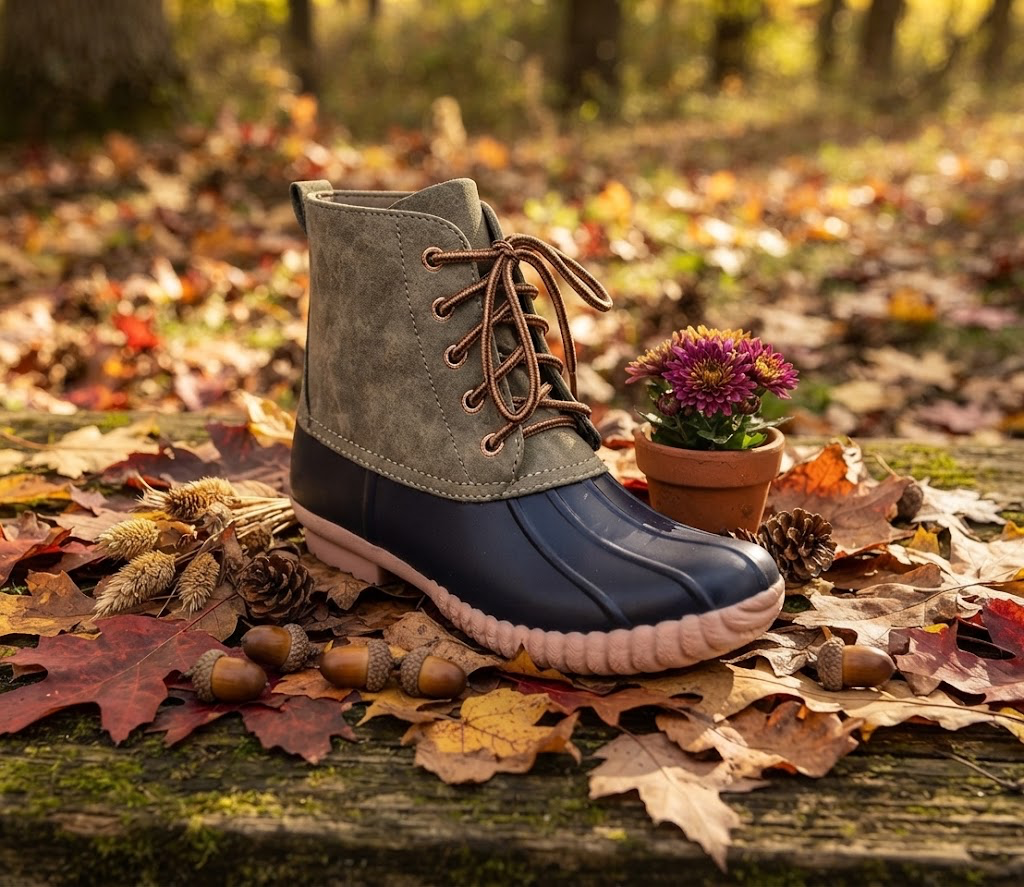 OLIVE DUCK BOOTS