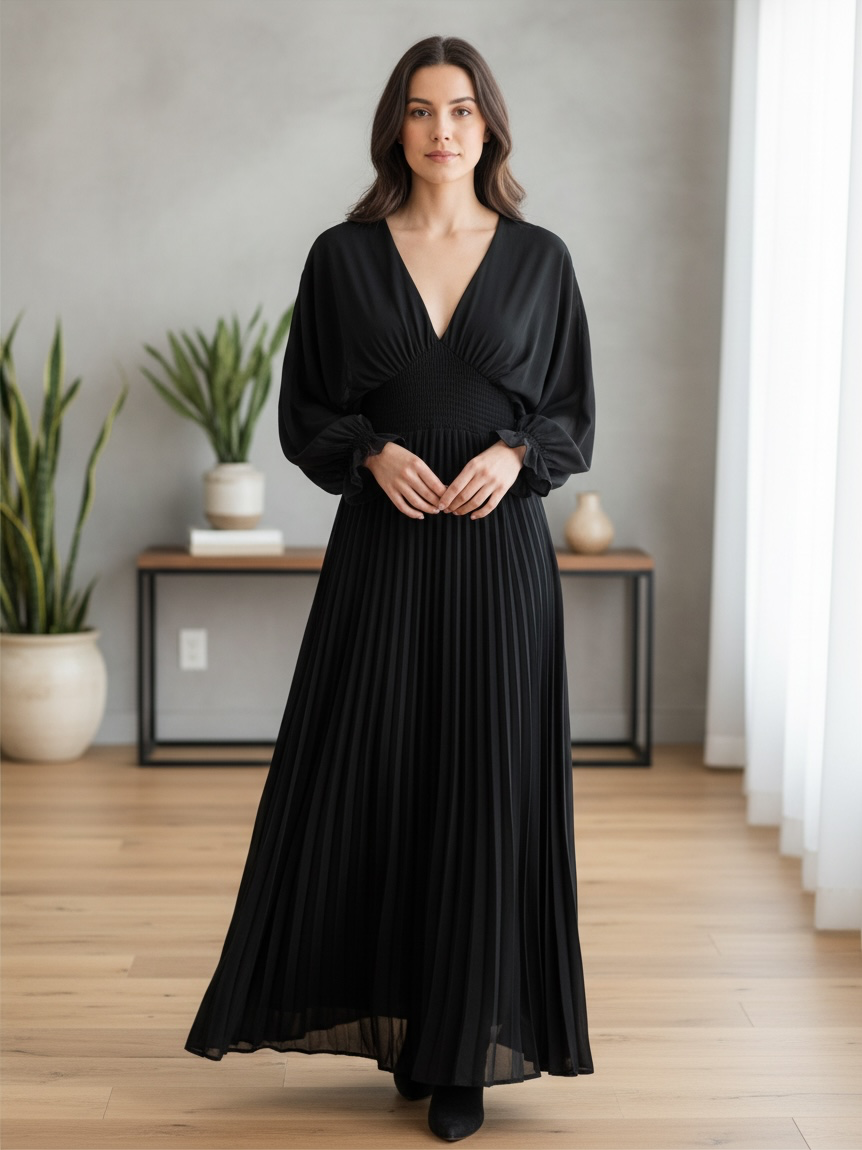 SHE+SKY BLACK DRESS