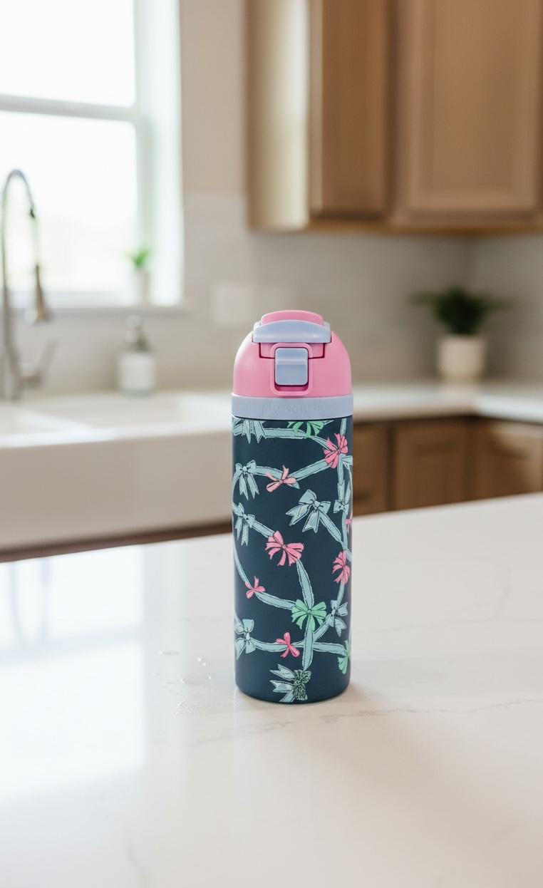 Simply Southern 24oz water Bottle Tumbler Ribbom