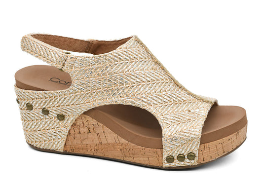 CORKYS CARLEY SILVER RAFFIA