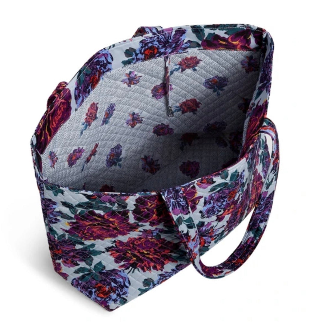 LARGE TOTE SET-NEON BLOOMS