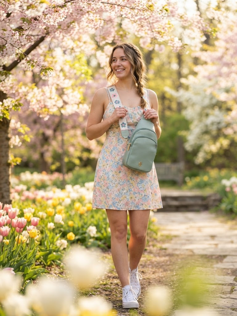 Simply Southern Leather Sling Mint