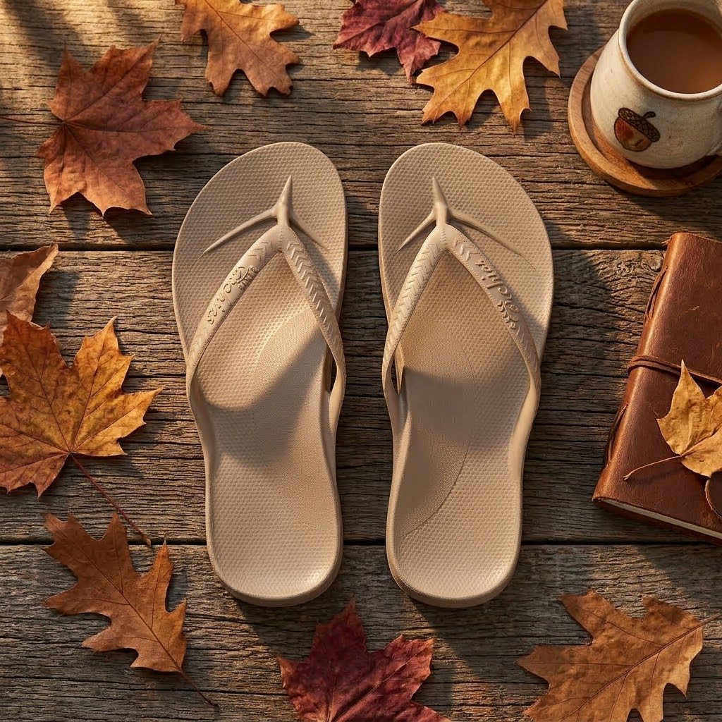 Archies Flip Flops Taupe