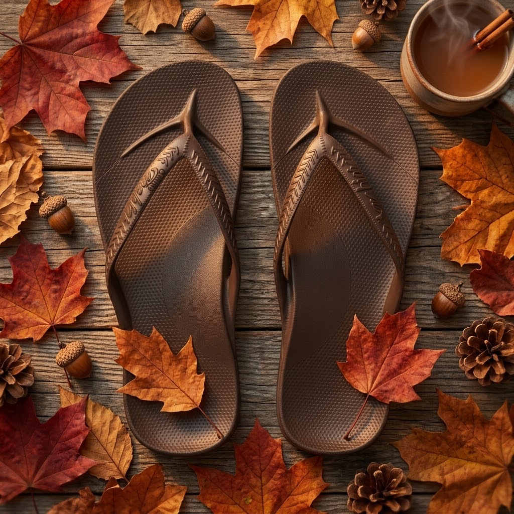 Archies Flip Flops Browm